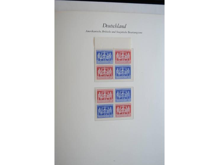 1945/49, postfrische Sammlung mit Doubletten (einige wenige ungebrauchte) mit u.a. Mi.-Nr. 52-68I+II (sign. Schlegel BPP), I-