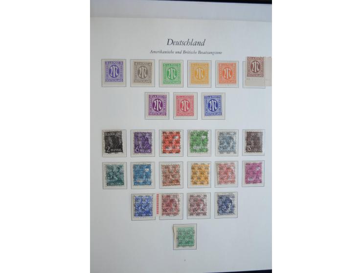 1945/49, postfrische Sammlung mit Doubletten (einige wenige ungebrauchte) mit u.a. Mi.-Nr. 52-68I+II (sign. Schlegel BPP), I-