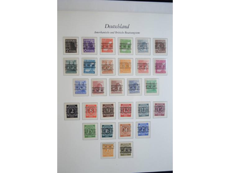 1945/49, postfrische Sammlung mit Doubletten (einige wenige ungebrauchte) mit u.a. Mi.-Nr. 52-68I+II (sign. Schlegel BPP), I-