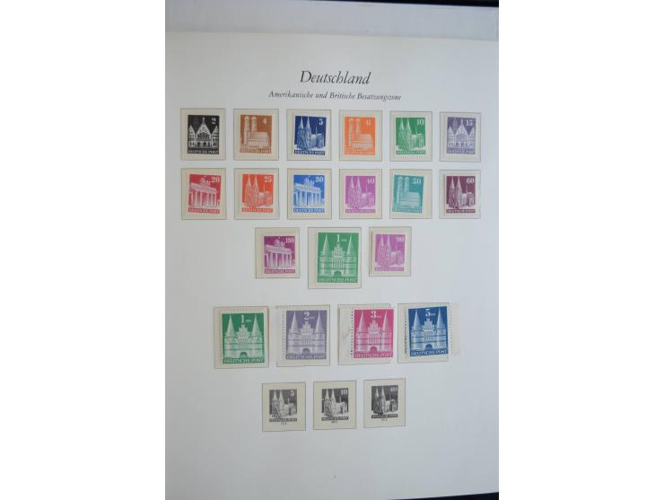 1945/49, postfrische Sammlung mit Doubletten (einige wenige ungebrauchte) mit u.a. Mi.-Nr. 52-68I+II (sign. Schlegel BPP), I-