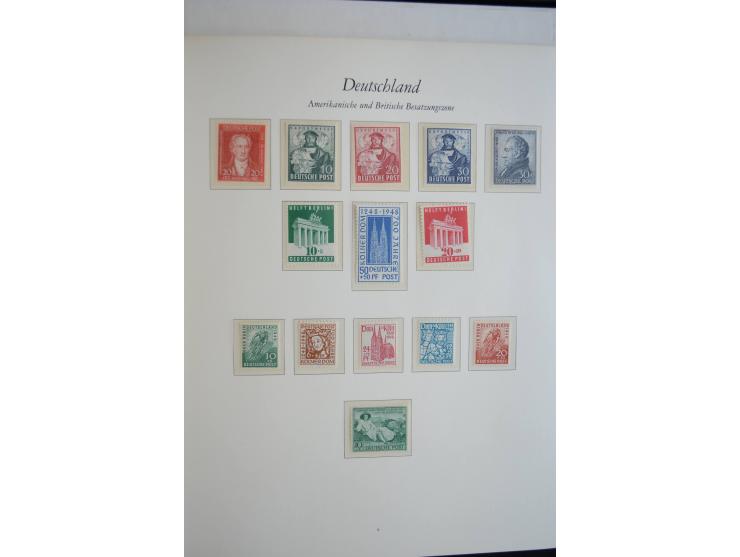 1945/49, postfrische Sammlung mit Doubletten (einige wenige ungebrauchte) mit u.a. Mi.-Nr. 52-68I+II (sign. Schlegel BPP), I-