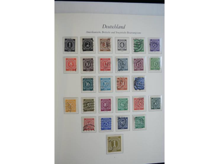1945/49, postfrische Sammlung mit Doubletten (einige wenige ungebrauchte) mit u.a. Mi.-Nr. 52-68I+II (sign. Schlegel BPP), I-