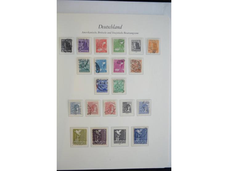 1945/49, postfrische Sammlung mit Doubletten (einige wenige ungebrauchte) mit u.a. Mi.-Nr. 52-68I+II (sign. Schlegel BPP), I-