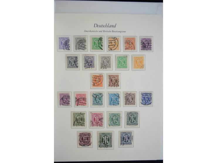 1945/49, postfrische Sammlung mit Doubletten (einige wenige ungebrauchte) mit u.a. Mi.-Nr. 52-68I+II (sign. Schlegel BPP), I-