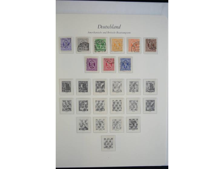 1945/49, postfrische Sammlung mit Doubletten (einige wenige ungebrauchte) mit u.a. Mi.-Nr. 52-68I+II (sign. Schlegel BPP), I-