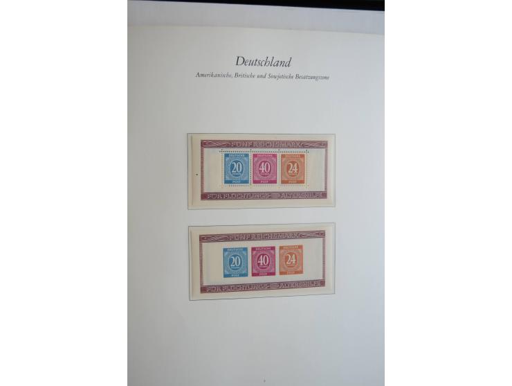 1945/49, postfrische Sammlung mit Doubletten (einige wenige ungebrauchte) mit u.a. Mi.-Nr. 52-68I+II (sign. Schlegel BPP), I-
