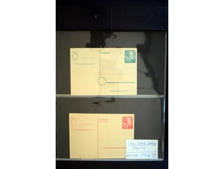 1948, interessante Sammlung "Band/Nezt-Aufdrucke" mit ca. 150 Briefen und Karten, dabei viele Einzel- und Mehrfachfrankaturen