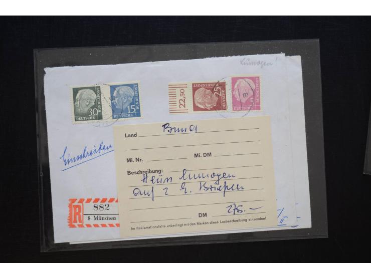1949/60, postfrische und etwas gestempelte Partie, dabei u.a. Mi.-Nr. 113-15 (14), 116 (11), 117-20 (6), 121-22 (4), 147 (31)