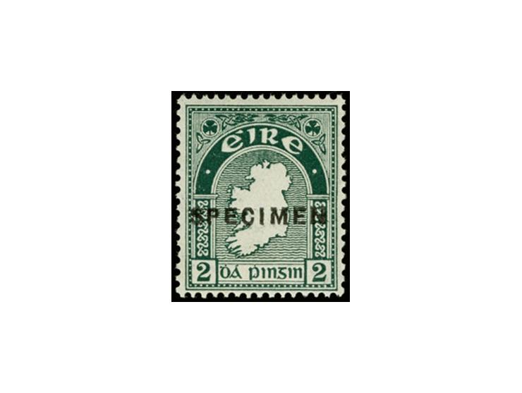 1922, Definitives 2d. with black sans-serif "SPECIMEN" overprint, mint never hinged, very fine, signed Hamilton-Bowen BPP (Mi