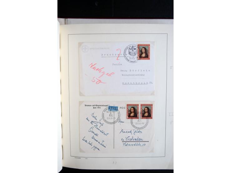 1949/67, reichhaltige Sammlung Briefe, Karten und FDC, dabei gute Frankaturen, Einzelfrankaturen, Mehrfachfrankaturen, waager
