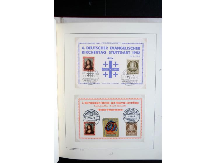 1949/67, reichhaltige Sammlung Briefe, Karten und FDC, dabei gute Frankaturen, Einzelfrankaturen, Mehrfachfrankaturen, waager