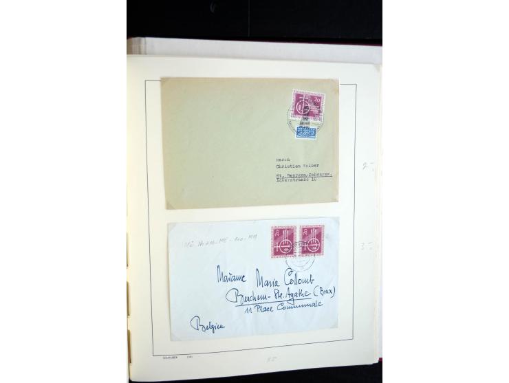 1949/67, reichhaltige Sammlung Briefe, Karten und FDC, dabei gute Frankaturen, Einzelfrankaturen, Mehrfachfrankaturen, waager