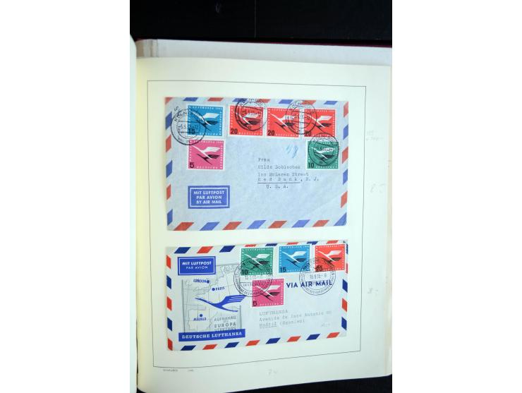 1949/67, reichhaltige Sammlung Briefe, Karten und FDC, dabei gute Frankaturen, Einzelfrankaturen, Mehrfachfrankaturen, waager