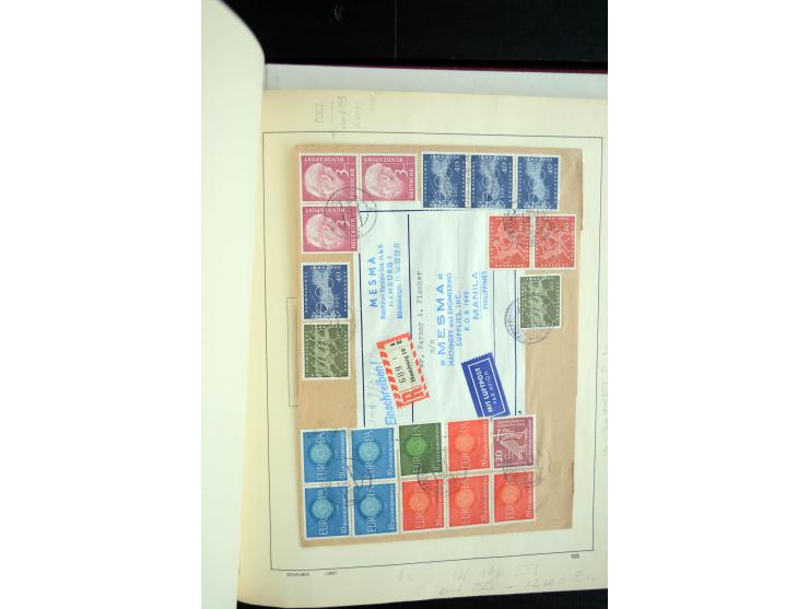1949/67, reichhaltige Sammlung Briefe, Karten und FDC, dabei gute Frankaturen, Einzelfrankaturen, Mehrfachfrankaturen, waager
