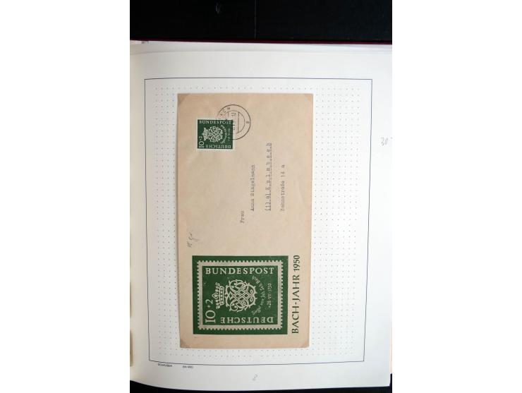 1949/67, reichhaltige Sammlung Briefe, Karten und FDC, dabei gute Frankaturen, Einzelfrankaturen, Mehrfachfrankaturen, waager