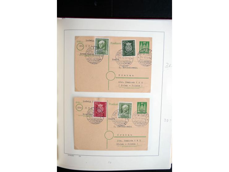 1949/67, reichhaltige Sammlung Briefe, Karten und FDC, dabei gute Frankaturen, Einzelfrankaturen, Mehrfachfrankaturen, waager