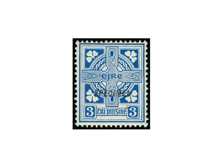 1922, Definitives 3d. with black sans-serif italic "SPECIMEN" overprint, mint never hinged, very fine, signed Hamilton-Bowen 