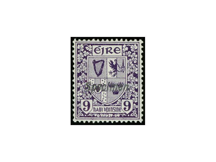 1940, Definitives 9 d. with "SPECIMEN" handstamp, mint never hinged, very fine, certificate Hamilton-Bowen BPP (Michel 80AX)