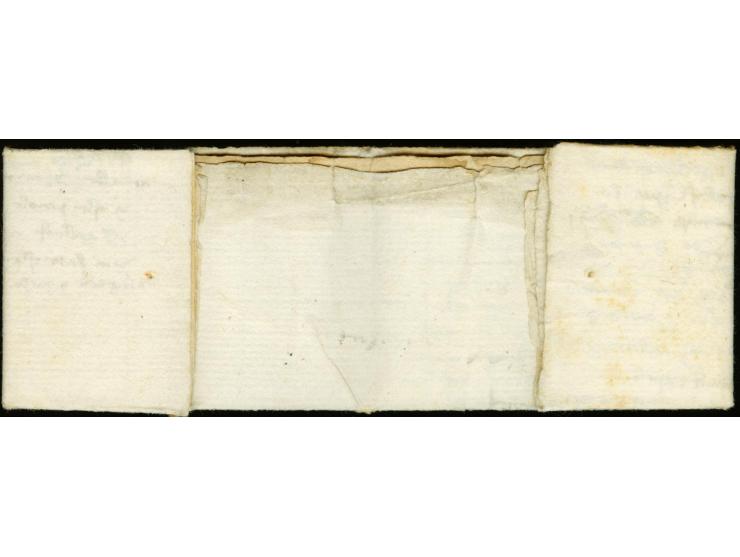 1419, Entire commercial letter with long text (part non-legible due to vinegar staining) from Venice to Alexandria, Egypt