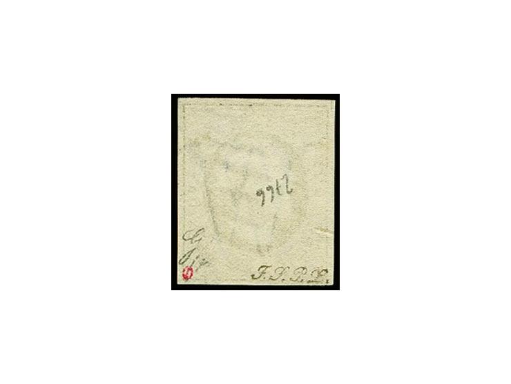 10 c. grey-black with "Grande Retouche" no. 9, good to large margins, neatly cancelled, leaving the face almost completely fr