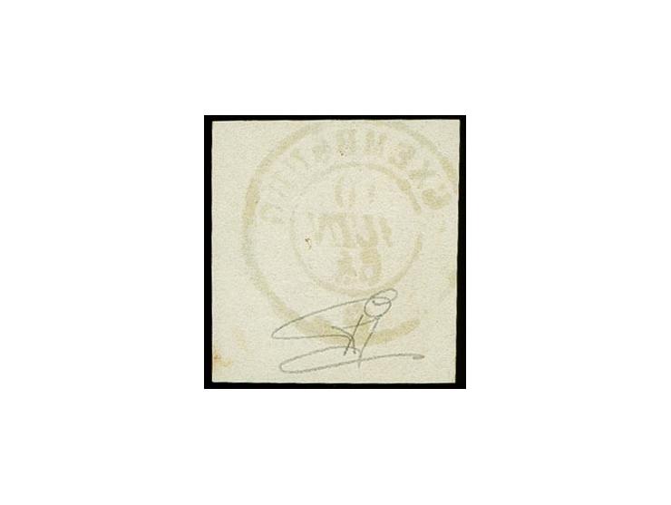 12½ c. rose, copy from the upper left sheet corner with good to mostly enormous margins incl. small part of neighbour stamp a