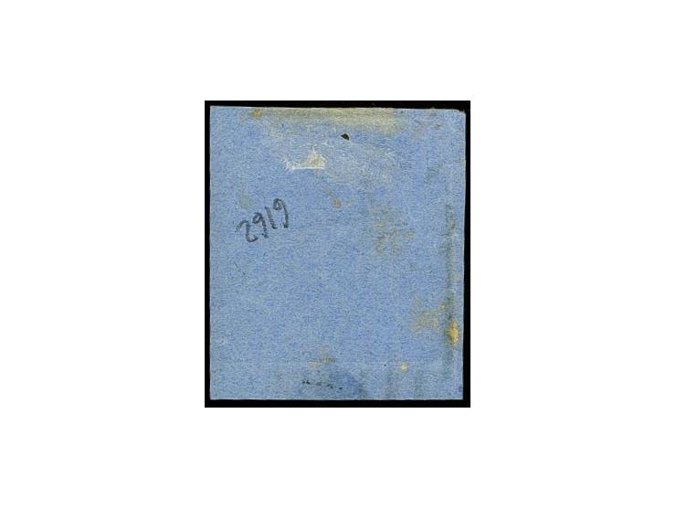 40 c. red-orange, nice fresh colour and ample to large margins, neatly cancelled by circle of 9 bars to small piece, extremel