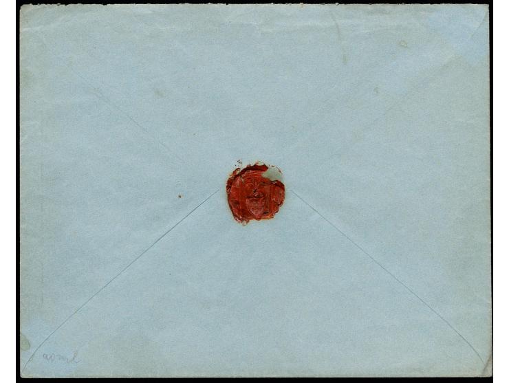 2 k. gray-black/red/green pen cancellation on letter within the Wenden District, good condition