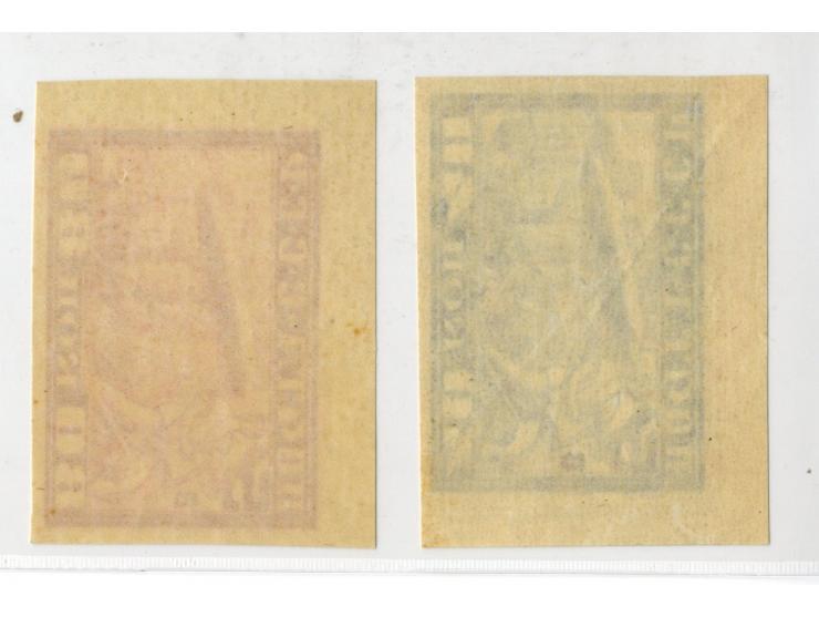 1930, Graf Zeppelin 40-80k. imperforated from the upper left resp. right sheet corner, mint never hinged, 40k. tiny hinge rem
