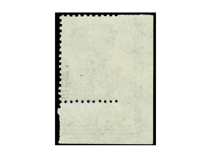 1937, Workers 30k. from the lower left sheet corner, imperforated at left, mint never hinged, fine and scarce, signed Mikulsk