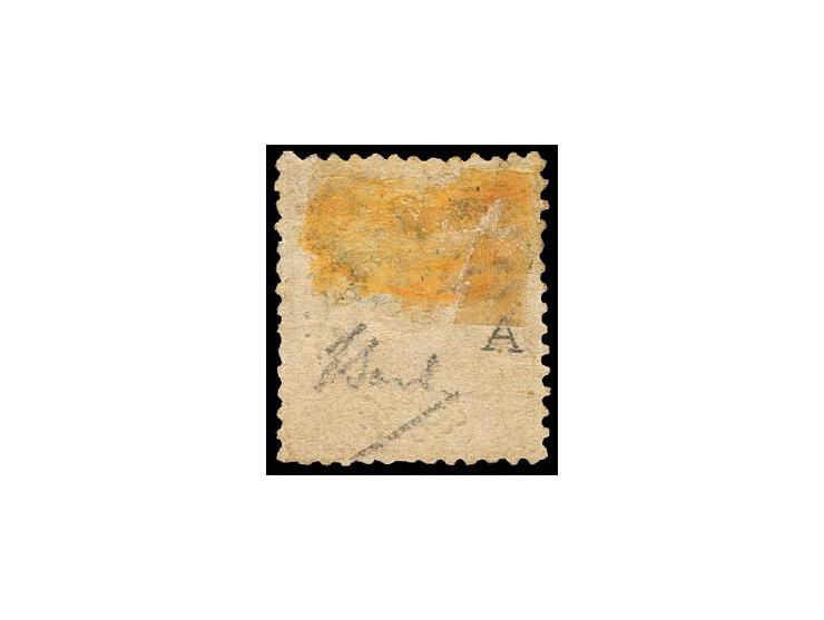 1867, unissued 25 pia. salmon, unused with large part o.g., slight oxidation marks, still fine and very scarce, certificate I