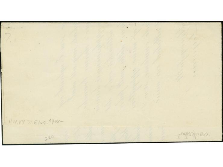 5 penni pale-lilac on thick paper, roulette II, tied by high boxed "NYSTAD. 20 7 1870" to printed matter, few shortened perfo