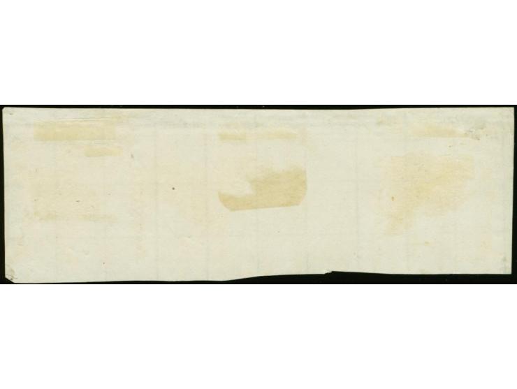 5 penni as horizontal strip of three with tête-bêche pair and single tied by cds. "KRISTINESTAD 1 10 1871" to small piece, th