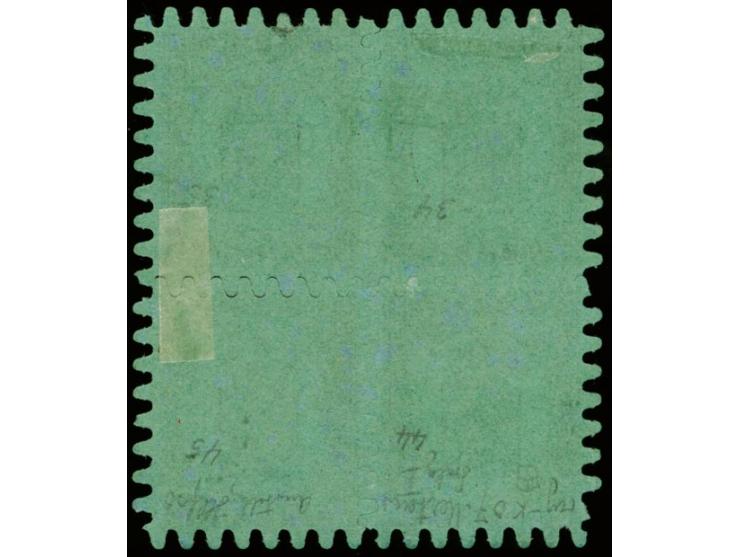 8 penni, roulette III, as block of four in a fresh shade, position 34-35 and 44-45, one short and one added perforation, othe