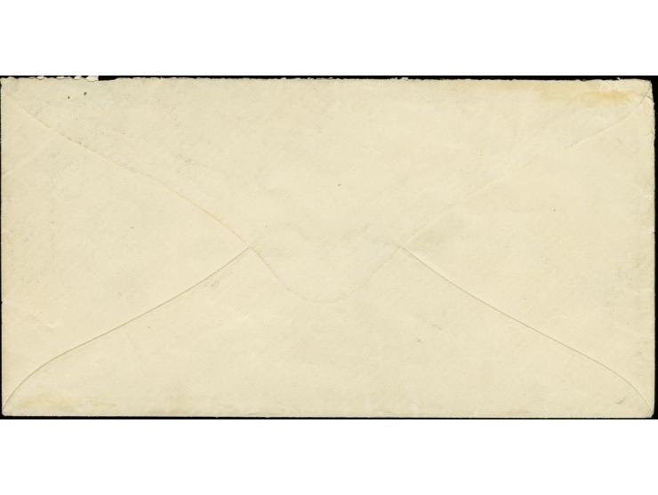 10 penni black on ordinary, chamois paper, roulette II, as vertical pair tied by cds. "WIBORG 20 7 1875" to envelope to Borga