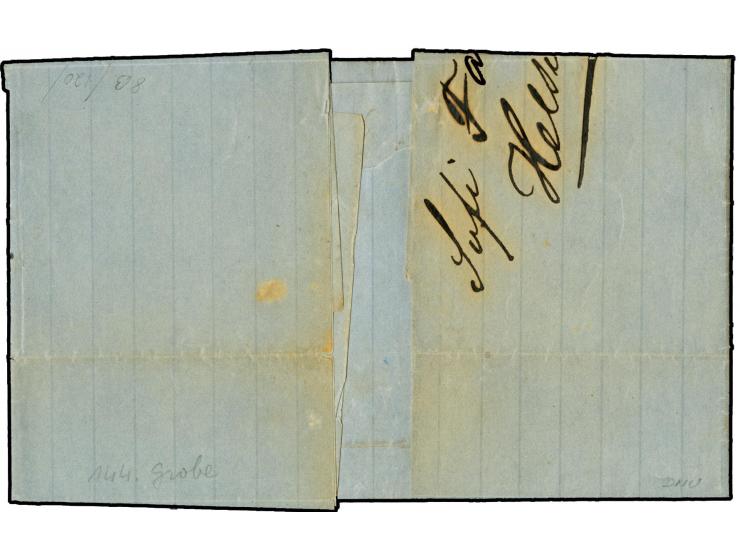 20 penni blue on ordinary grey blue paper, roulette III, as horizontal pair tied by blue double circle cancel "HELSINGFORS 17