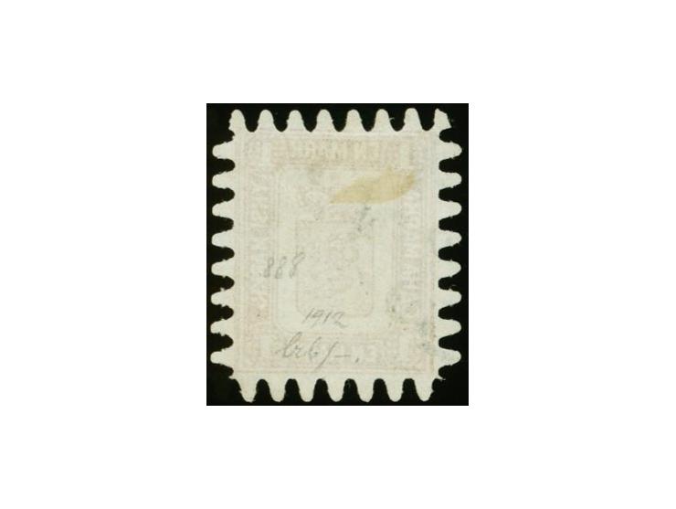1 mark yellowish-brown, roulette I, lightly cancelled, a very fine stamp, certificate Schwenson BPP