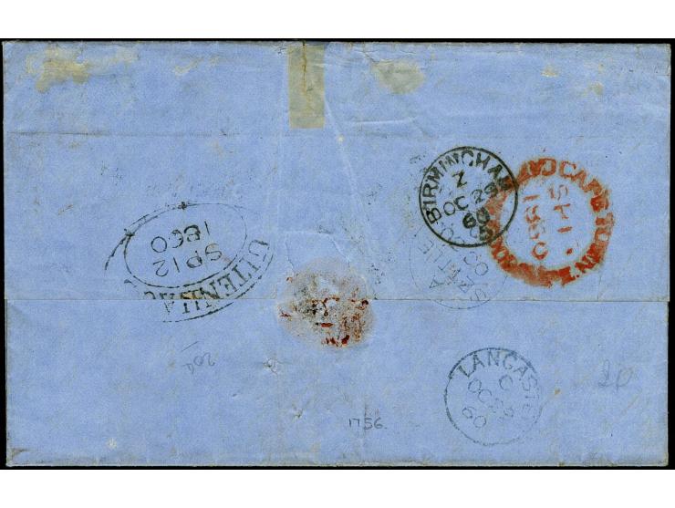 1855/63, white paper, 6d. deep rore-lilac good margins all around, close at bottom right tied by CGH obliterator to folded le