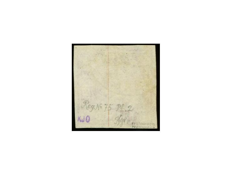 1 Kreuzer rosa, Platte 2, allseits breitrandig und farbfrisch mit sauberem DKr. von Nürnberg, Kabinett, signiert Pfenninger m