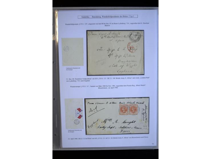 BRITISH FIELDPOST OFFICES AND ARMY POST OFFICES: 1900/01, interesting group of 18 card and covers, many with double circle FP