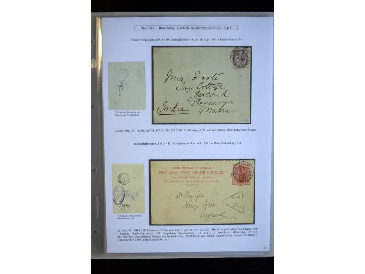 BRITISH FIELDPOST OFFICES AND ARMY POST OFFICES: 1900/01, interesting group of 18 card and covers, many with double circle FP