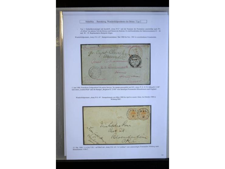 BRITISH FIELDPOST OFFICES AND ARMY POST OFFICES: 1900/01, interesting group of 18 card and covers, many with double circle FP