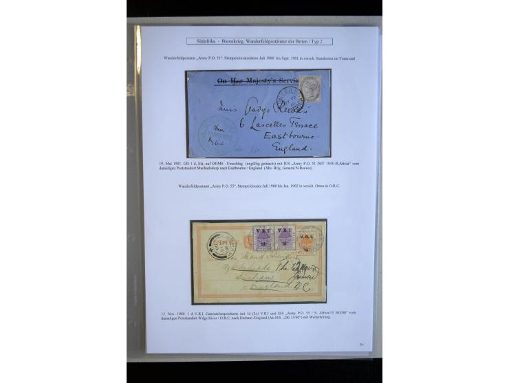 BRITISH FIELDPOST OFFICES AND ARMY POST OFFICES: 1900/01, interesting group of 18 card and covers, many with double circle FP