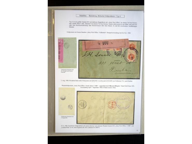 BRITISH FIELDPOST OFFICES AND ARMY POST OFFICES: 1900/01, interesting group of 18 card and covers, many with double circle FP