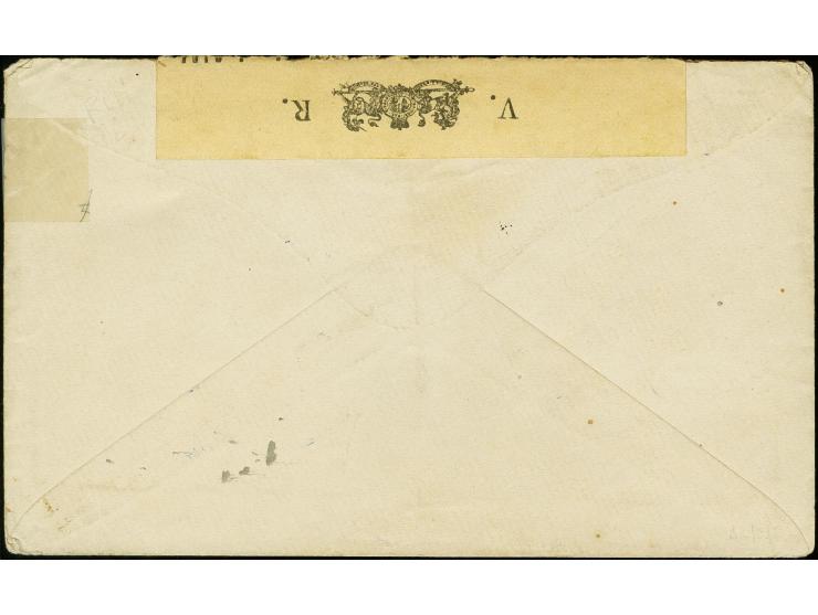 SS "Armenian": franked cover from "BLOEMFONTEIN" to a POW inmate on the SS Armenian, yellow censor label "OPENED UNDER MARTIA