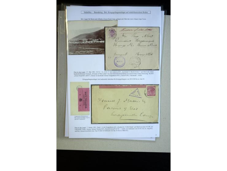 Green Point / Ladysmith / Belle Vue: 1900/01, 4 covers into the camps, different censor marks and labels, fine
