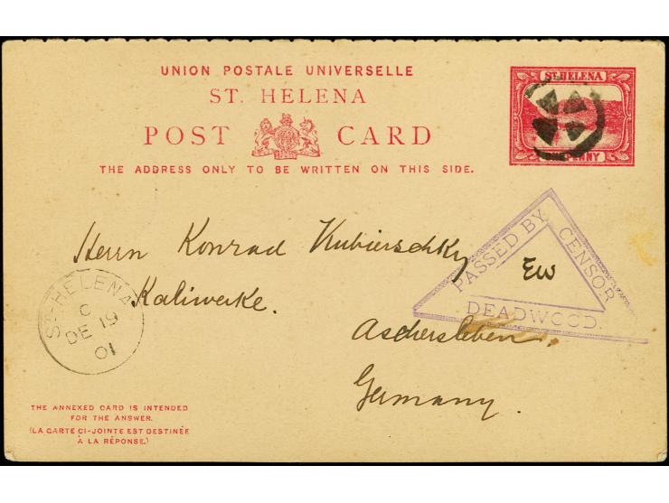 CAMPS ON ST. HELENA: Broadbottom and Deadwood Camp, 12 cards and covers including one from Broadbottom sent to Germany with c