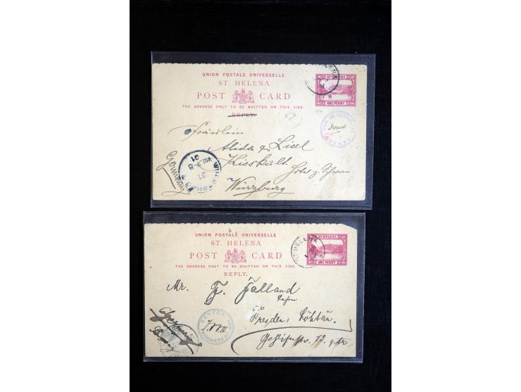 CAMPS ON ST. HELENA: Broadbottom and Deadwood Camp, 12 cards and covers including one from Broadbottom sent to Germany with c