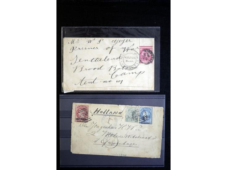 CAMPS ON ST. HELENA: Broadbottom and Deadwood Camp, 12 cards and covers including one from Broadbottom sent to Germany with c