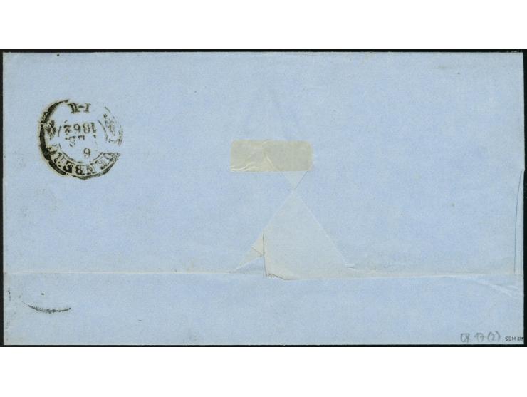 1859/61, 3 Silbergroschen braunrot, 2 Einzelwerte in gutem Taxis-Schnitt mit Nr. "300" und nebengesetztem EKr. "HAMBURG TH.&T