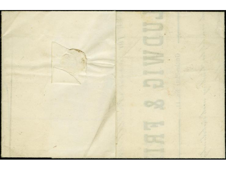 1872, Großer Schild 7 Kreuzer grauultramarin, 2 Einzelwerte, beide farbfrisch und sehr gut geprägt, ein Wert mit leichten Zah